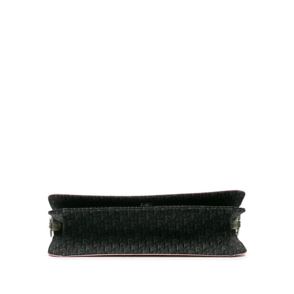 Pre-owned Dior Leather D'Trick Brogue Spectator Bag Black
