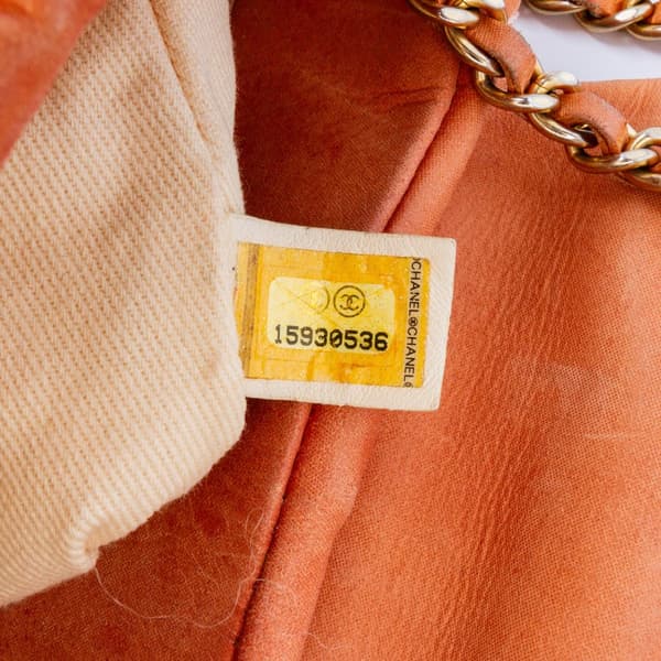 Pre-owned Chanel Quilted Calfskin Chic Quilt Flap Orange