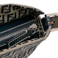 Miniatyrbillede 7 af 10: Pre-owned Fendi Zucchino Canvas Shoulder Bag Gray