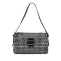 Miniatyrbillede 1 af 10: Pre-owned Fendi Zucchino Canvas Shoulder Bag Gray