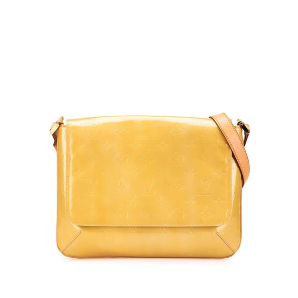 Pre-owned Louis Vuitton Monogram Vernis Thompson Street Yellow