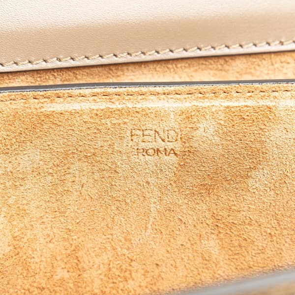 Pre-owned Fendi Leather Touch Shoulder Bag Brown