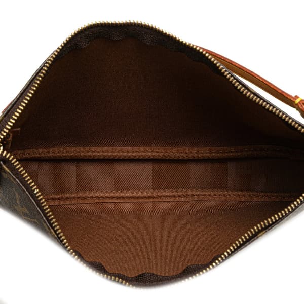 Pre-owned Louis Vuitton Monogram Pochette Accessoires Brown