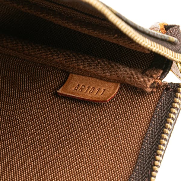 Pre-owned Louis Vuitton Monogram Pochette Accessoires Brown