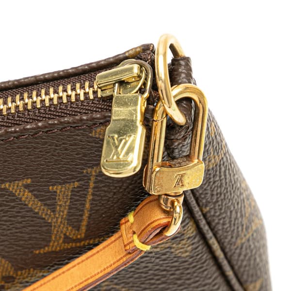 Pre-owned Louis Vuitton Monogram Pochette Accessoires Brown