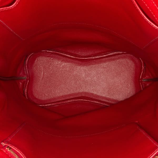 Pre-owned Hermès Clemence So Kelly 26 Red