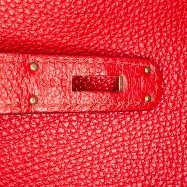 Pre-owned Hermès Clemence So Kelly 26 Red