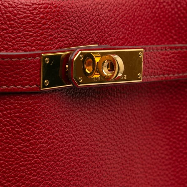 Pre-owned Hermès Clemence So Kelly 26 Red
