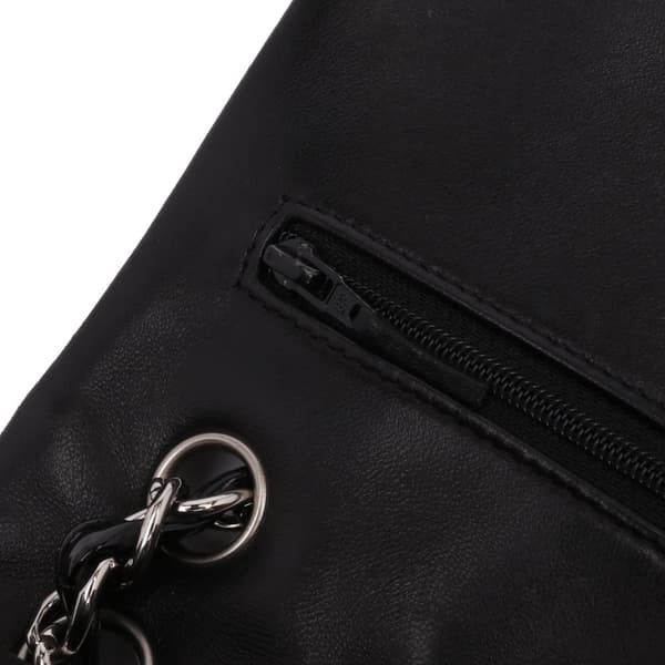 Pre-owned Chanel Jumbo Classic Patent Double Flap Black