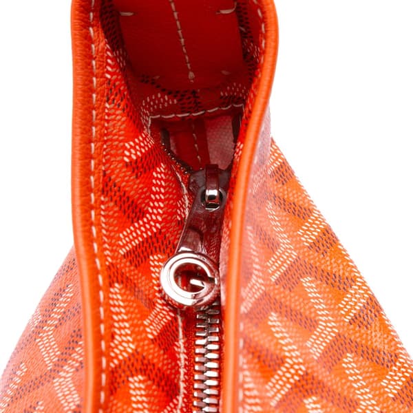 Pre-owned Goyard Goyardine Boheme Hobo Orange