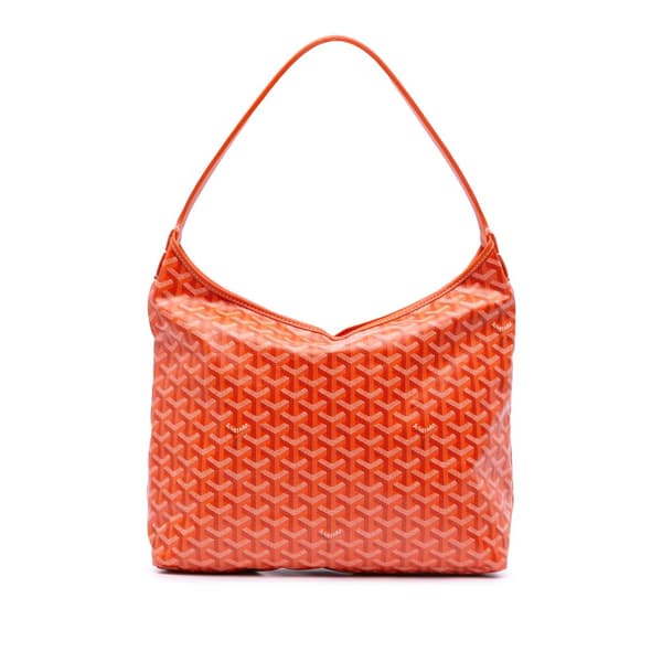 Pre-owned Goyard Goyardine Boheme Hobo Orange