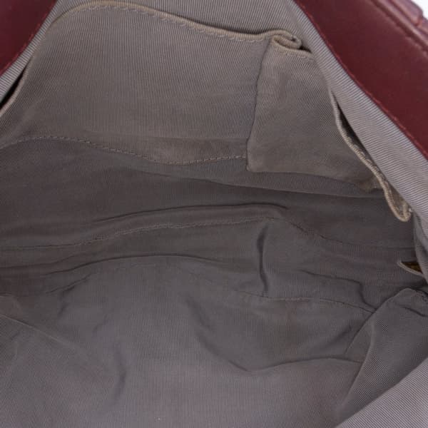 Pre-owned Chanel Quilted Calfskin Coco Pleats Flap Red
