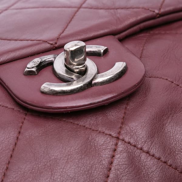 Pre-owned Chanel Quilted Calfskin Coco Pleats Flap Red