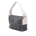 Miniatyrbillede 2 af 9: Pre-owned Chanel CC Chocolate Bar Canvas Shoulder Bag Black