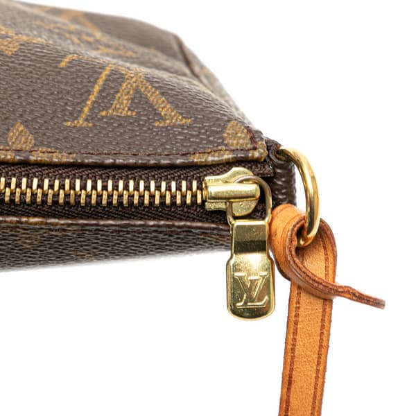 Pre-owned Louis Vuitton Monogram Pochette Accessoires Brown