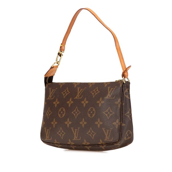 Pre-owned Louis Vuitton Monogram Pochette Accessoires Brown