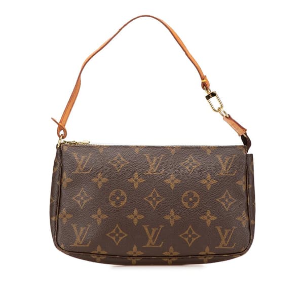 Pre-owned Louis Vuitton Monogram Pochette Accessoires Brown