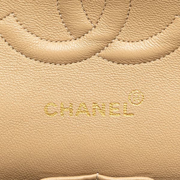 Pre-owned Chanel Medium Classic Lambskin Double Flap Brown