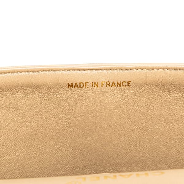 Pre-owned Chanel Medium Classic Lambskin Double Flap Brown