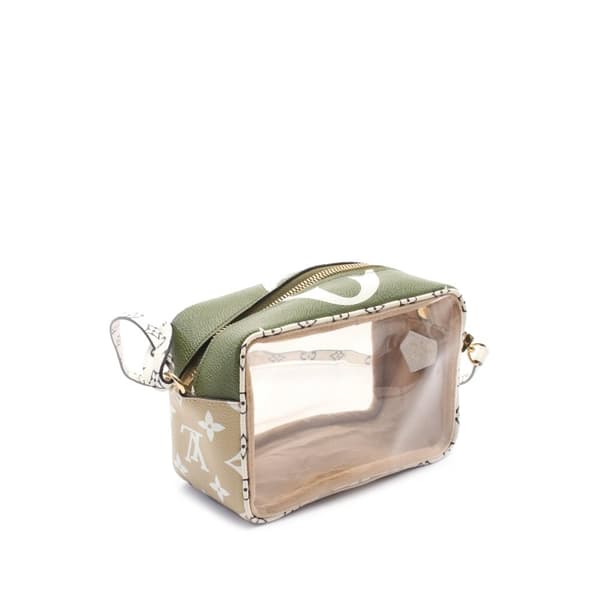 Pre-owned Louis Vuitton Monogram Giant Beach Pouch Brown