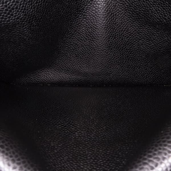 Pre-owned Chanel Medium Classic Caviar Double Flap Black