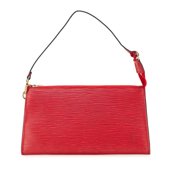 Pre-owned Louis Vuitton Epi Pochette Accessoires Red