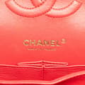 Miniatyrbild 5 av 10: Pre-owned Chanel Medium Classic Caviar Double Flap Red
