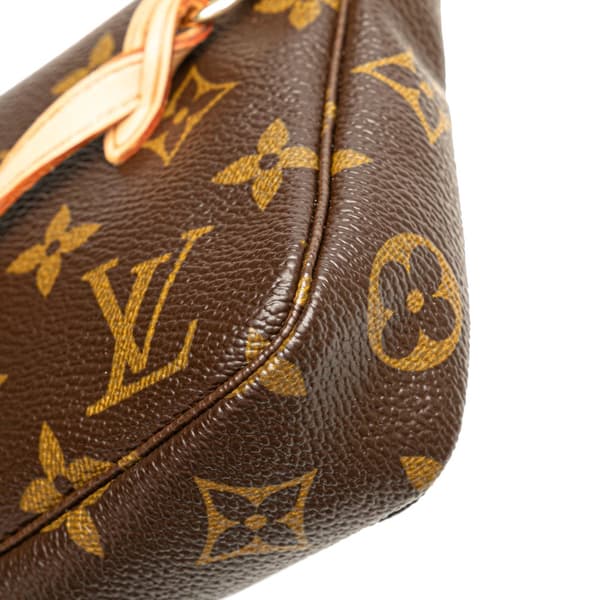 Pre-owned Louis Vuitton Monogram Pochette Accessoires Brown