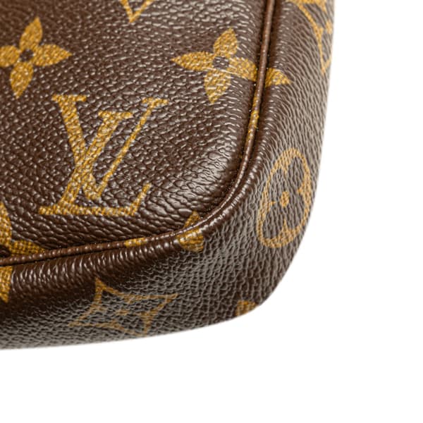 Pre-owned Louis Vuitton Monogram Pochette Accessoires Brown