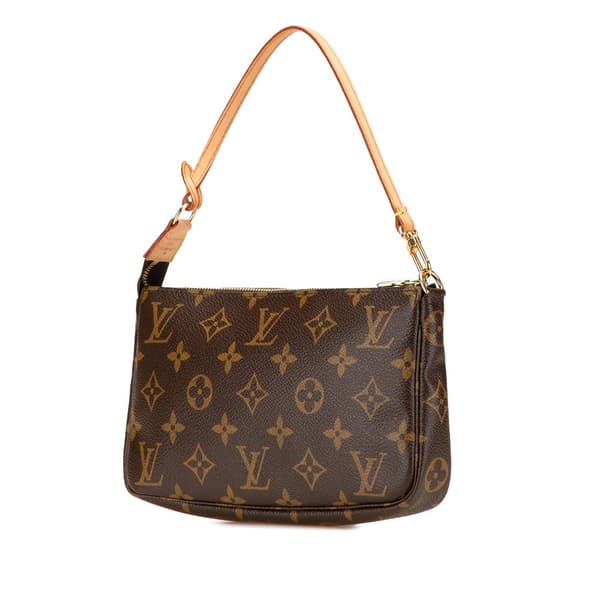 Pre-owned Louis Vuitton Monogram Pochette Accessoires Brown