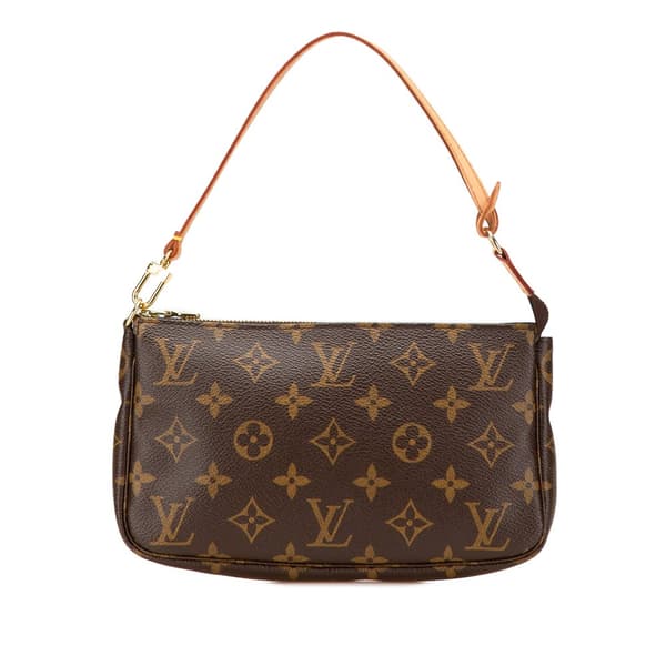 Pre-owned Louis Vuitton Monogram Pochette Accessoires Brown