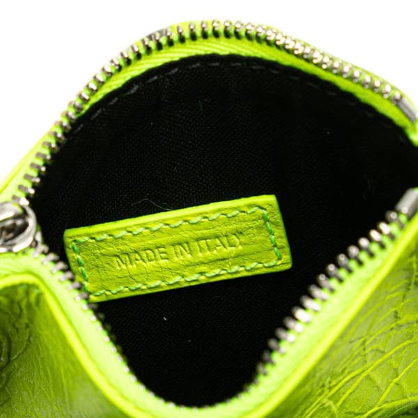 Pre-owned Balenciaga Lambskin Le Cagole Boot Bag Green