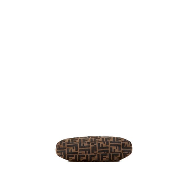 Pre-owned Fendi Zucca Canvas Shoulder Bag Brown