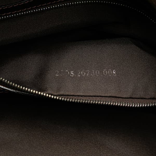 Pre-owned Fendi Zucca Canvas Shoulder Bag Brown