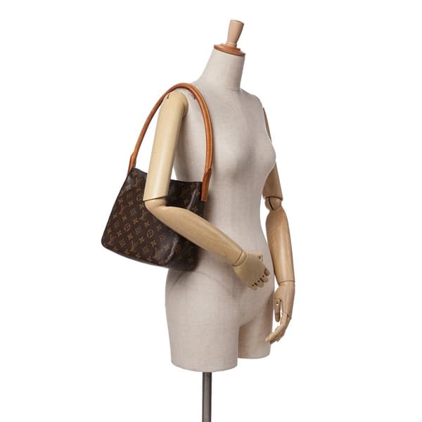 Pre-owned Louis Vuitton Monogram Looping MM Brown