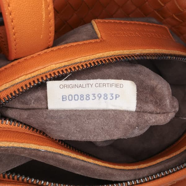 Pre-owned Bottega Veneta Nappa Intrecciato Montaigne Shoulder Bag Orange