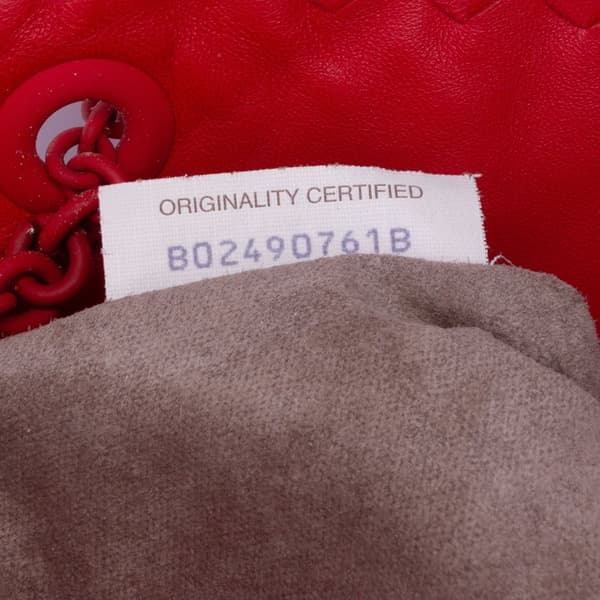 Pre-owned Bottega Veneta Nappa Intrecciato Duo Shoulder Bag Red