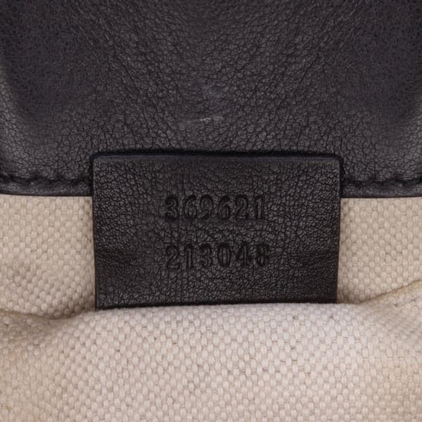 Pre-owned Gucci Small Guccissima Emily Shoulder Bag Black