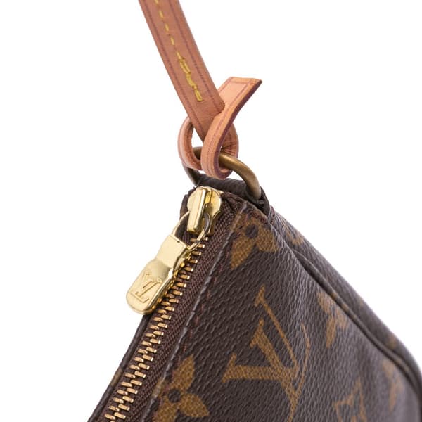 Pre-owned Louis Vuitton Monogram Pochette Accessoires Brown