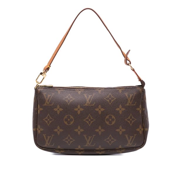 Pre-owned Louis Vuitton Monogram Pochette Accessoires Brown