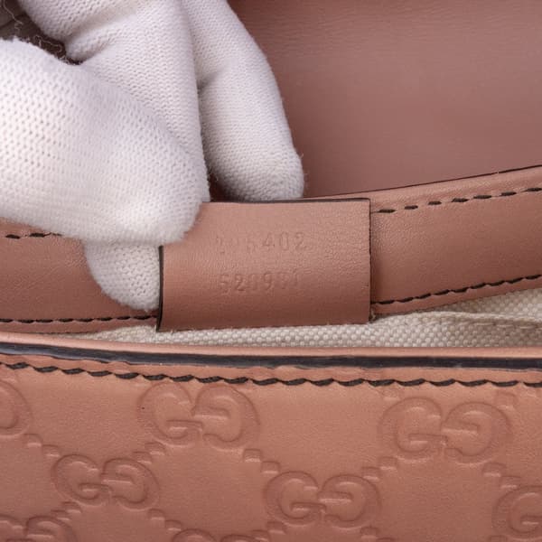 Pre-owned Gucci Medium Guccissima Emily Shoulder Bag Pink