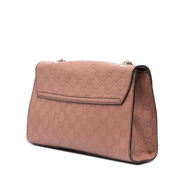 Pre-owned Gucci Medium Guccissima Emily Shoulder Bag Pink