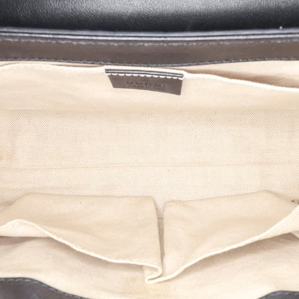 Pre-owned Gucci Medium Guccissima Emily Shoulder Bag Black