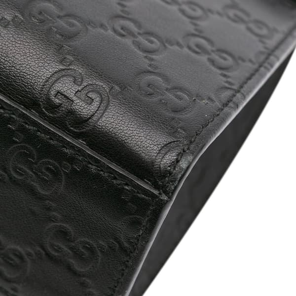 Pre-owned Gucci Medium Guccissima Emily Shoulder Bag Black