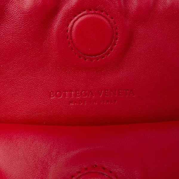 Pre-owned Bottega Veneta Nappa Intrecciato Duo Shoulder Bag Red