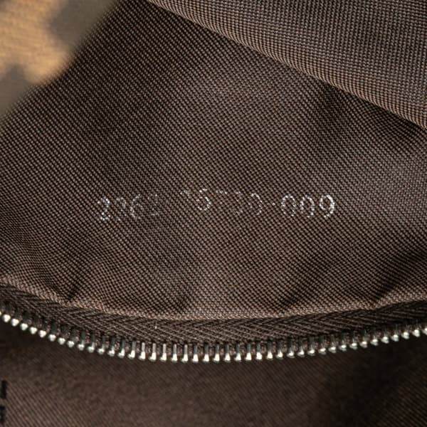 Pre-owned Fendi Zucca Canvas Shoulder Bag Brown