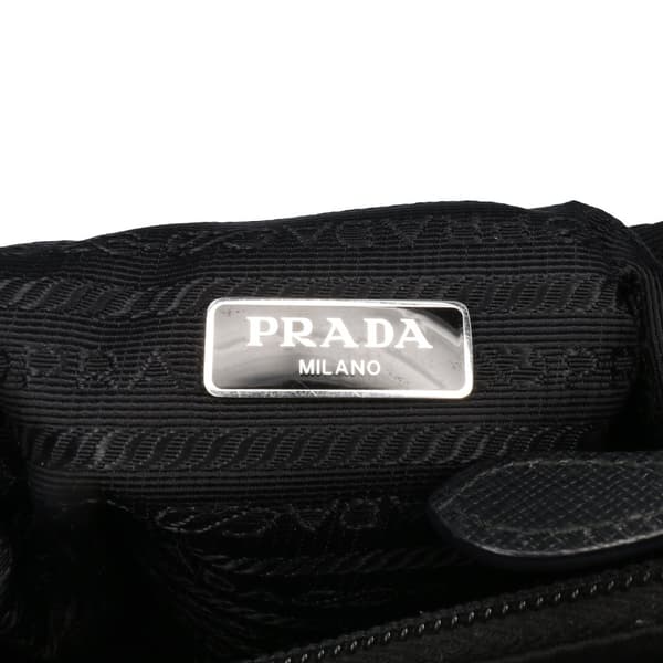 Pre-owned Prada Mini Tessuto Re-Edition 2000 Shoulder Bag Black
