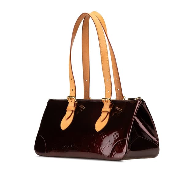 Pre-owned Louis Vuitton Monogram Vernis Rosewood Avenue Red