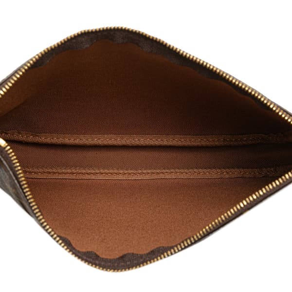 Pre-owned Louis Vuitton Monogram Pochette Accessoires Brown