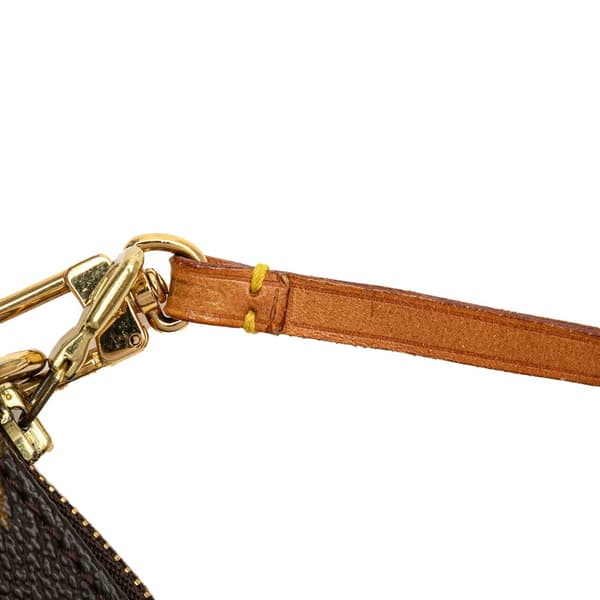 Pre-owned Louis Vuitton Monogram Pochette Accessoires Brown